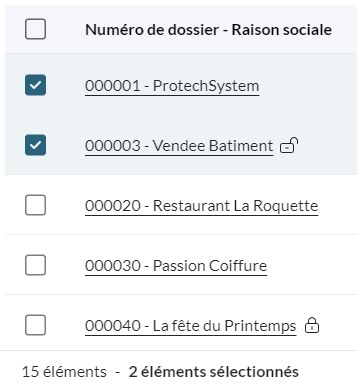 ListeDossiersSelection